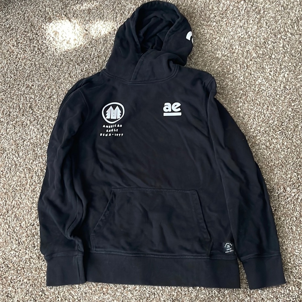 Black American eagle hoodie